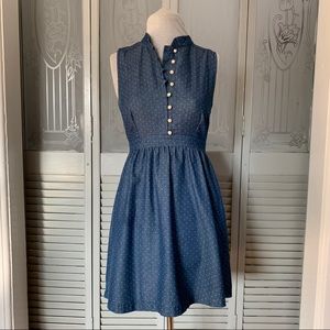 Blue polka dot sundress